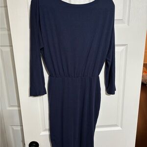 Elegant Navy Blue Women's Dress